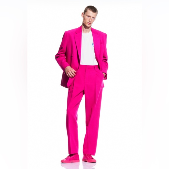 Zara Other - Zara X Barbie Ken Suit Pants Pink